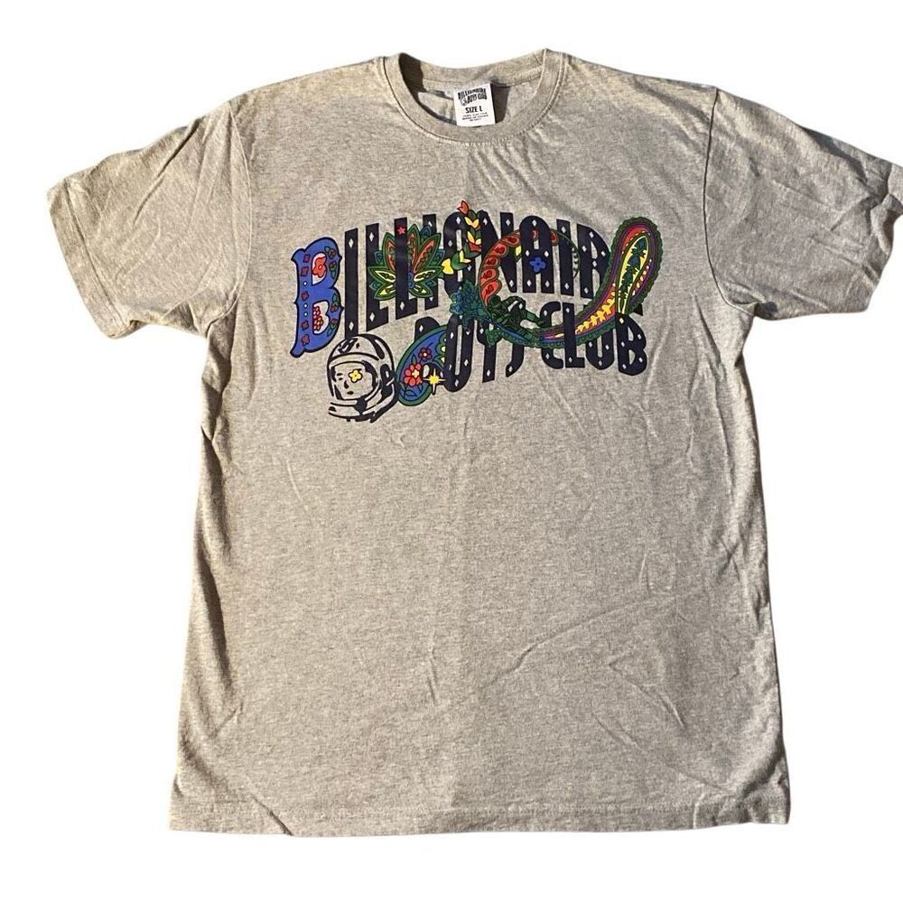 Billionaire Boys Club Astronaut T-Shirt Yellow Adult Large grey paisley space